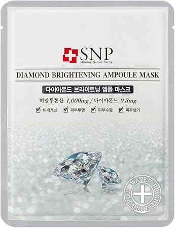 Amazon Snp公式 ダイヤモンドブライトニングアンプルマスク10枚セット Diamond Brightening Ampoul Mask 25ml 韓国コスメ 韓国パック フェイスマスク マスクパック 保湿 エスエンピ Snp ビューティー 通販