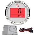 ELING Digital Tachometer RPM Gauge with Hour Meter for Car Truck Boat Yacht 0-9990RPM 52mm(2") with Backlight