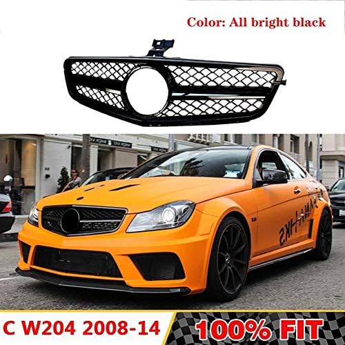 カスタムフロントバンパーフードグリルオートメッシュグリルフロントラジエーターグリルメルセデスベンツcクラスamg W4