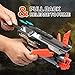 CACUSN Guardians Dart Blaster Guns | Rotating 4-Dart Barrel Toy Blasters | Foam Dart Toy Guns | 12 Suction Darts Included | 2 Dartboards