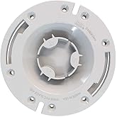 Oatey 3 in. PVC Closet Flange with Plastic Ring and Test Cap, White