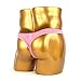 WenMei Men's Bikini Boxer Briefs trip Thongs G-string milk silk Underwear Shorts (pink)
