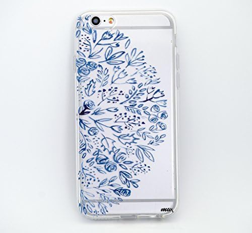 Milkyway Cases INDIGO HENNA Clear TPU Cell Phone Case for iPhone 6+ / 6s+ Plus (5.5")