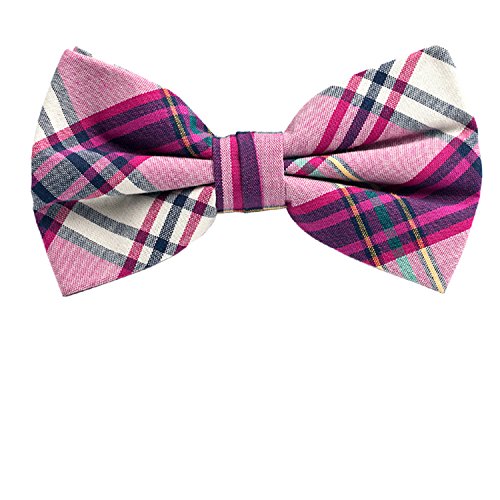 5 PC Mens Assorted Pattern Pre-Tied Adjustable Neck Tie Bowties - Thumbnail 5