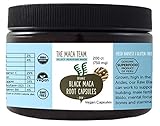Black Maca Capsules - Raw, Certified Organic, Fresh Harvest From Peru, Fair Trade, Gmo-free, Gluten Free and Vegan - 750 Mg, 200 Ct