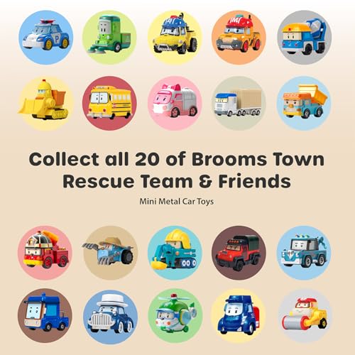 Robocar Poli DIE-CAST Amber Ambulance – Metal Vehicle Toy for Role-Play and STEM Preschool Learning, Gifts for Boys & Girls Ages 3-9