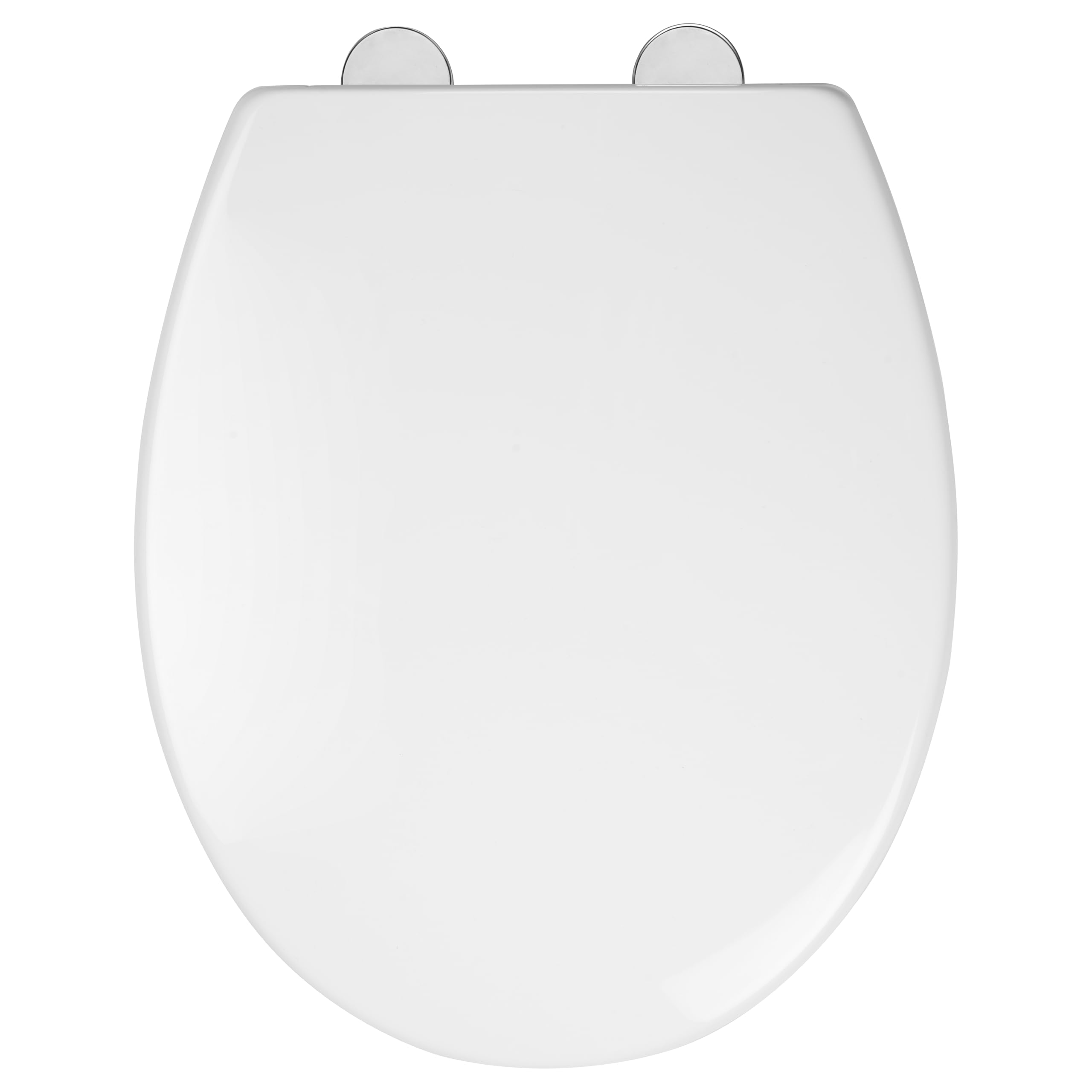 Croydex Vendee Soft Close Toilet Seat - Adjustable Hinges with Quick Release Button for Easy Cleaning and Antibacterial Treated Surface, Oval Toilet Seat (White)