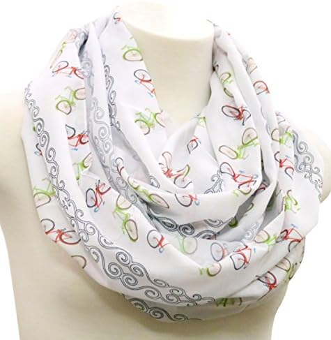 Bicycle scarf bike infinity scarf Handmade sports scarf fitness scarf Birthday gift for her, fitness scarf