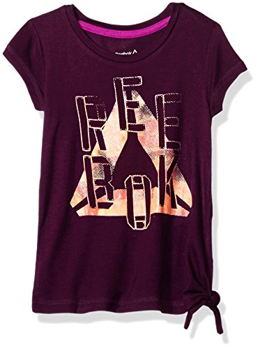 Reebok Big Girls' Girly Tee Shirt, Dark Purple, M (8/10)