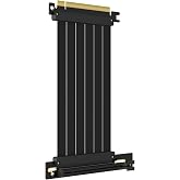 GLOTRENDS 150mm PCIe 3.0 x16 GPU Riser Cable, 90 Degree Right Angle | GTX 10/16 &amp; RTX 20 Ready, RX 5000/Vega Ready, Gen 3 and Gen 2 GPU, EMI Shielded