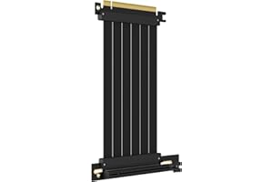 GLOTRENDS 150mm PCIe 3.0 X16 Riser Cable for Low-end PCIe 3.0 GPUs, Such as GeForce RTX 20/GTX 16/GTX 10 Series and AMD Radeo