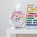 PureGuardian H1010P 14-Hour Ultrasonic Cool Mist Humidifier, Table Top, Pink with Kids Decals