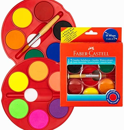 Faber Castell ジャンボ水彩絵の具 12 Aquarelas Em Pastilhas ネオンカラー Midlothiantsi Org Uk