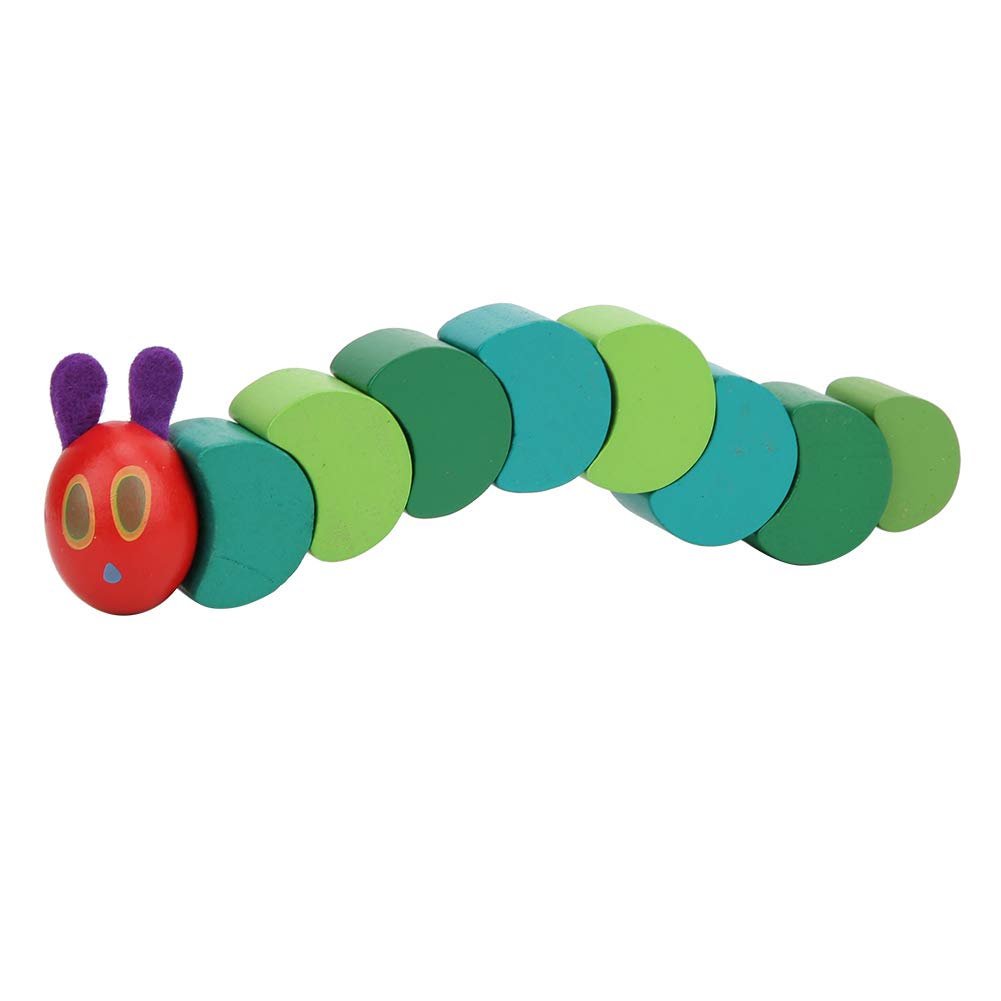 VGEBY Wooden Worm Toy, 5PCS Hungry Caterpillar Early Education Blocks, Kids Wooden Toys, Ages 3+, Includes 5 x Worm
