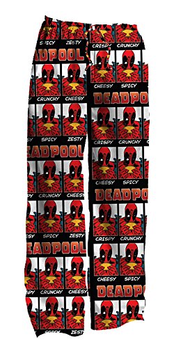 Marvel Deadpool Deadfood-2 Adult Pants, X-Large