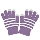 Fosmon Touch Screen Gloves for Apple iPhone 4, 4S, 5 5S / iPad mini, 3rd & 4th Generation with Retina / Samsung Galaxy Note 2 Note 3, Galaxy S3, Galaxy Tab 2 / Google Nexus 7, 10 / Amazon Kindle Fire HD 7, 8.9, eBook Readers / ASUS VivoTab RT, Transformer TF300, TF700 / Microsoft Surface, Windows 8 Tab / iPod Touch 5th Gen, iPod Nano / Barns & Noble Nook / Acer Iconia / Nokia Lumia 920, 620 (Medium - Purple)