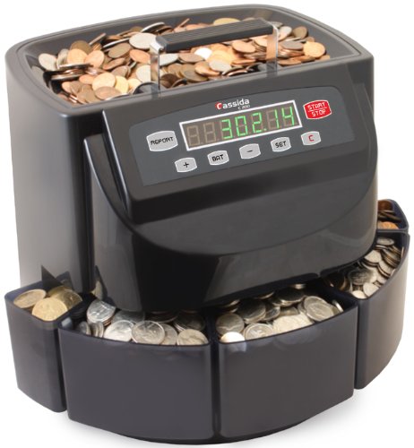 Cassida C200 Coin Sorter, Counter, and Roller