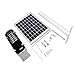 Brillihood 60W LED Solar Street Light, IP65 Waterproof Solar Powered Pole Light, ,9600LM, 6000K (Bright White) Security Area Night Lighting for Street Gutter Patio Garden Path