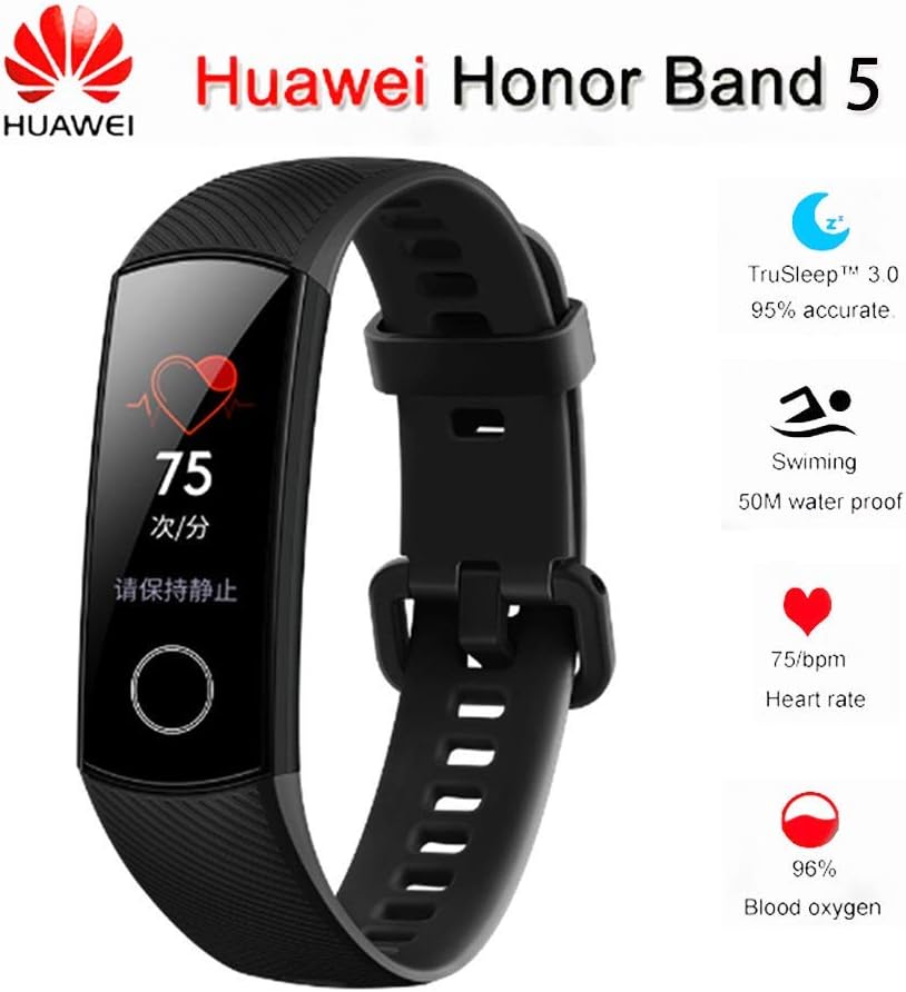 Lovewe Huawei Honor Band 5 Smartband AMOLED Full Color Screen Bracelet Heart Rate Monitor Blood Oxygen Monitor Fitness Tracker Sleep Monitor GPS Sport ...