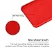 iPhone 6/6s Case Liquid Silicone Gel Rubber Case,Full Body Protection Shockproof Cover Case with Soft Microfiber Cloth Lining Cushion for Apple iPhone 6/6s (Red)