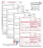 1099 MISC Forms - 4-Part 2018 Laser Tax Forms For 25 Vendors - Pack Of Federal Copy A, Recipient Copy B, State/Payer Copy C & 1096 Transmittal Sheets - IRS Compliant