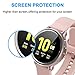 [2 Pack] Case Cover for Samsung Galaxy Active 2 40mm, Soft Clear TPU Protective Bumper Case Anti-Scratch Frame Cover Shell Compatible with Samsung Galaxy Active Watch 2 40mm