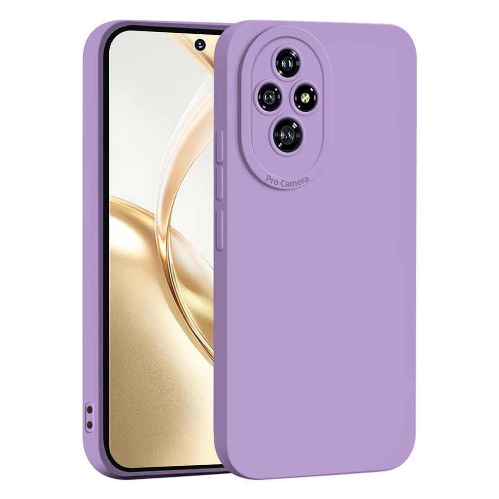 SEAHAI Case for Honor 200 Pro 5G, Ultra Thin Premium Soft Silicone Phone Cover with Thickened Camera Protection Design, Shockproof TPU Bumper Fashion Case Cover - Purple