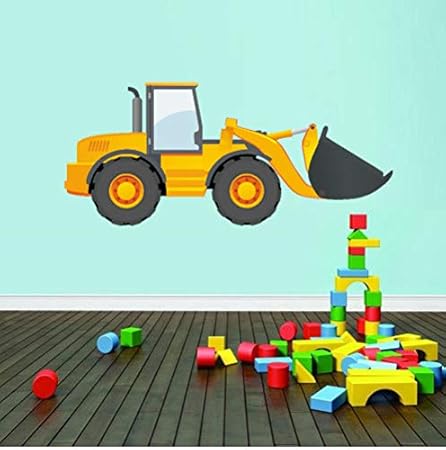 Ahjs456 Dessin Anime Camion Tracteur Trafic Autocollants Muraux Enfants Chambre Stickers Muraux Art Affiche Porte Autocollants Diy Papier Peint Murale Garcons Cadeau Amazon Fr Cuisine Maison