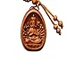 Handmade Rosewood 8 Laughing Buddha Lucky Charm, This Amulet Bring Good Luck, Money and Love in Your Life, Crafted at Thailand Temple (D)