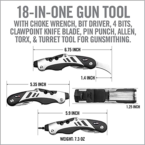Real Avid Gun Tool, 18 in 1 Shotgun & Rifle Tool for Gunsmithing