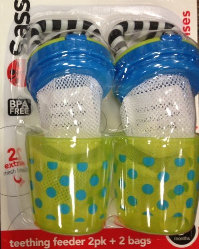 Sassy Teething Feeder 2 Pack With 2 Replacement Bag Sold