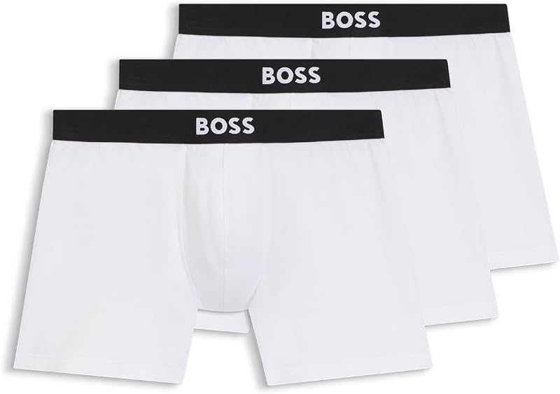 Hommes BoxerBr 3P One Lot de Trois Boxers Longs en Coton Stretch