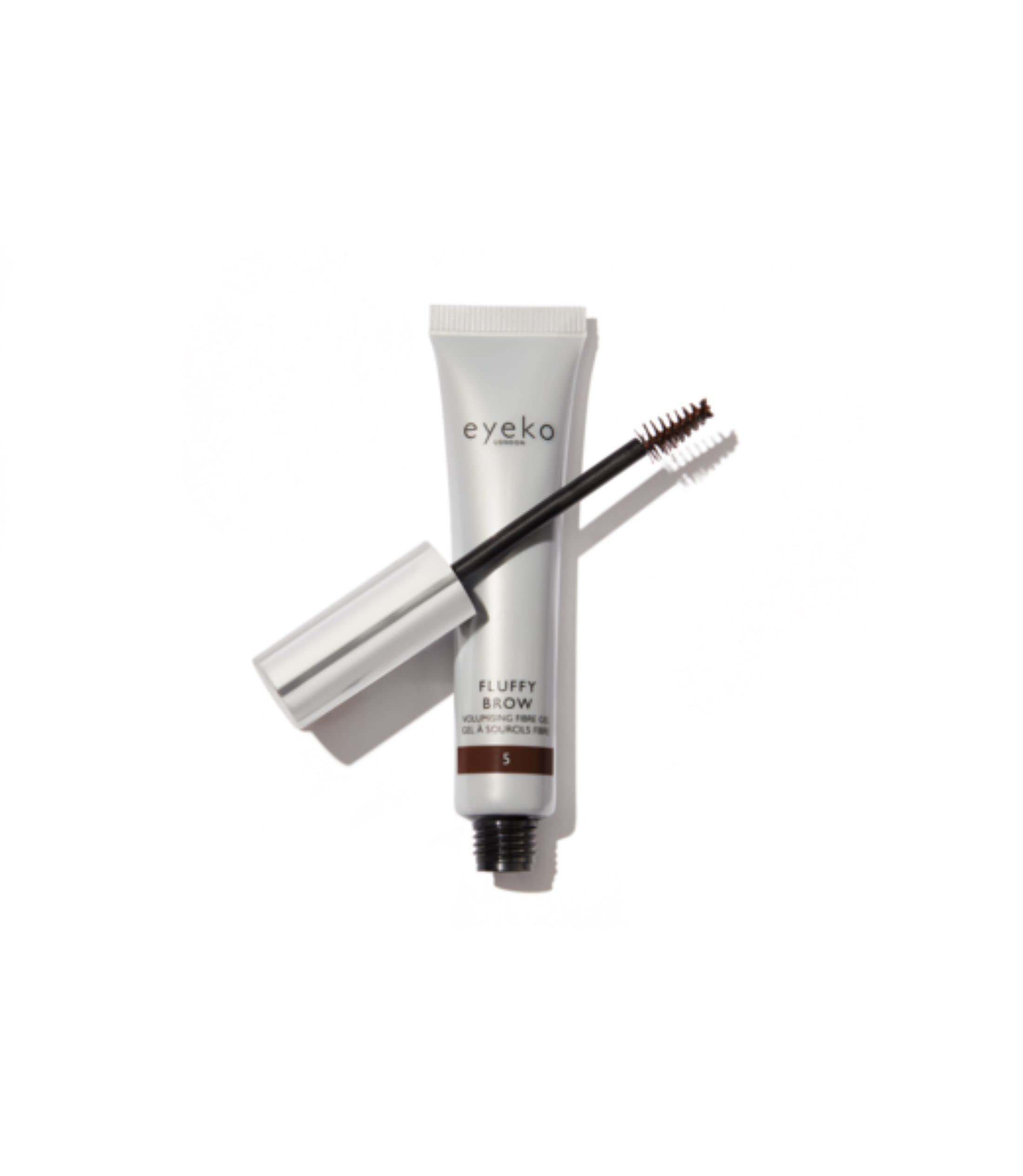 Eyeko Fluffy Brow Volumising Fibre Gel - Black Brown 5 | 16 hours long-wear Volumising Vegan Brow Gel