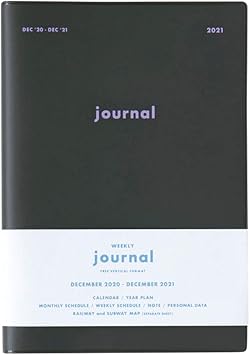 Amazon ハイタイド 手帳 21年 年12月始まり エトワ グレー B6 バーチカル ウィークリー 手帳 文房具 オフィス用品