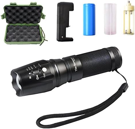 The Revenant Brightest LED Flashlight 1000 Lumens 5 Light Modes CREE XM-L T6 Zoomable Water Resistant