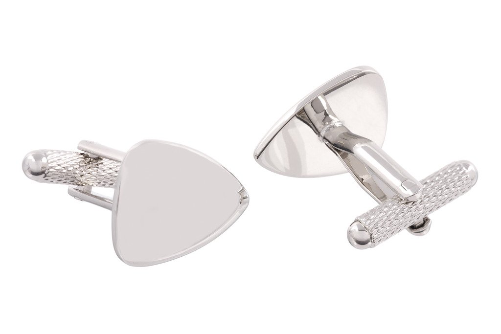 Guitar Plectrum Cufflinks - Musicians Plectrum Shirt Cufflinks Presented in Onyx Art Cufflink Box