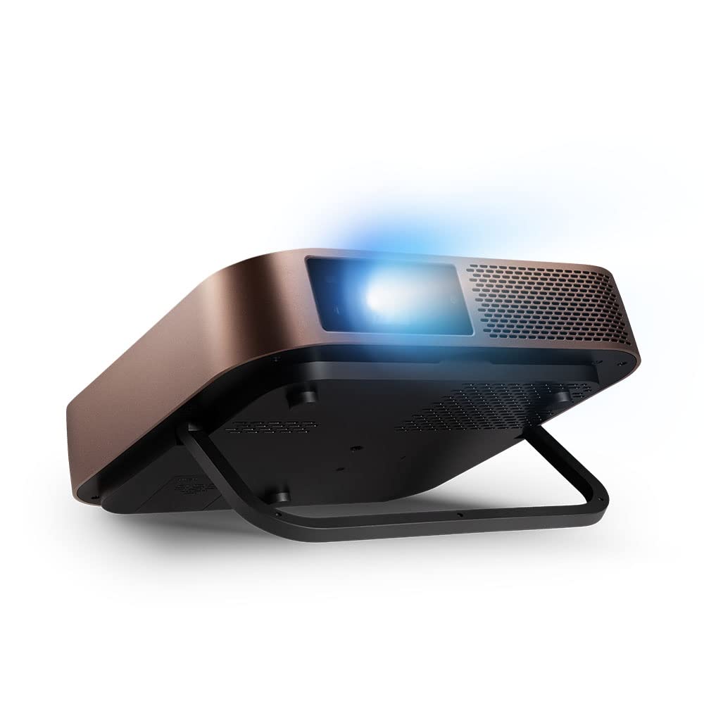 ViewSonic M2 Full HD Smart Portable LED Projector for Gaming, Family & Home Entertainment with WiFi Bluetooth and Harman Kardon Audio - Metallic Bronze