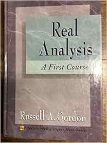 Real analysis syllabus picture