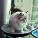 Cat Window Bed Hammock Window Mounted Cat Perch Sunny Seat for Small Indoor Cat up to 28 lb with Suction Cups Grey