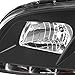 AKKON - For Pontiac G8 Black Bezel DRL Daylight LED Projector Replacement Headlights Front Lamps Left/Right Pair