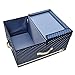 iwill CREATE PRO 60L Garment Storage Box with Lid & Removable divider Board, Seasonal Clothes Storage Basket for Closet, Blue