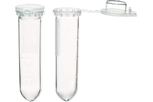 ULAB Scientific Autoclavable Microcentrifuge Tubes 2ml with Hinged Lid, Falcon Tube, Frosted Writing Area, Polypropylene Graduated, Pack of 500, UCT1004