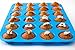 Silicone Mini Muffin & Cupcake Pan-24 Cups Blue Mold & Baking Tray- Reusable, Non-Stick Bakeware-Heat Resistant,Food Grade &BPA-Free Silicone, Non-Toxic – FREE E-BOOK WITH 50 RECIPES