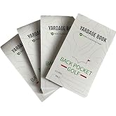 BACK POCKET GOLF Yardage Book (4 Pack) - USGA Conforming and Made in USA - Essential for Tournament Players. Fits Easily Inside Your Yardage Book or scorecard Holder.