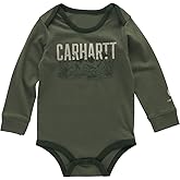 Carhartt Kid's CA6714 Long-Sleeve Dog Bodysuit - Boys