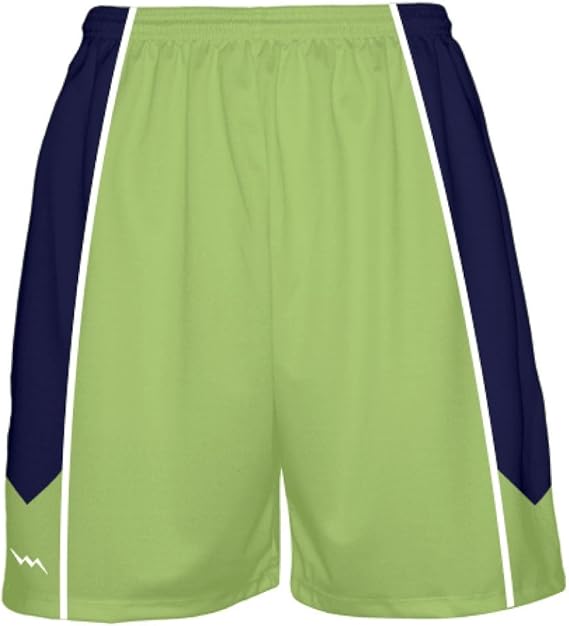 LightningWear Lime Green Basketball Shorts Adult