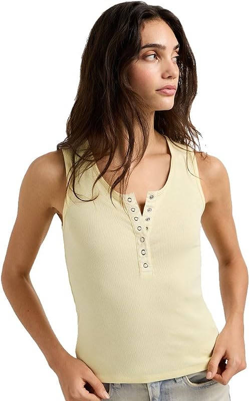T-shirt Camila para Mulheres, Amarelo (Baunilha Bege), Tamanho M