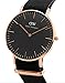 Daniel Wellington Classic Cornwall 36mm Unisex Watch, Japanese Quartz Movement Classic Fabric (Polyester) Rose Gold Watches for Men and Women
