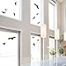 WANDKINGS Bird and Window Protection, 12 Stickers, Protection Against Bird collisions, Black