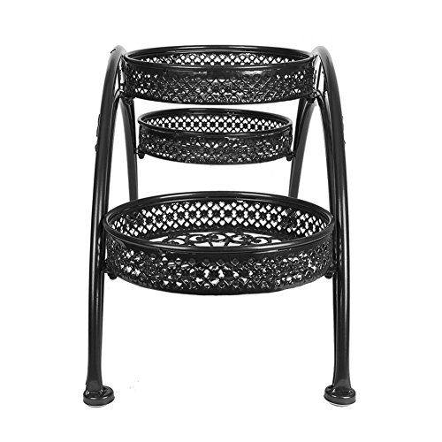 [Arch Bridge Design] DoubleWin Arched Metal Garden Stand with 3 Pots Holders - Thumbnail 6